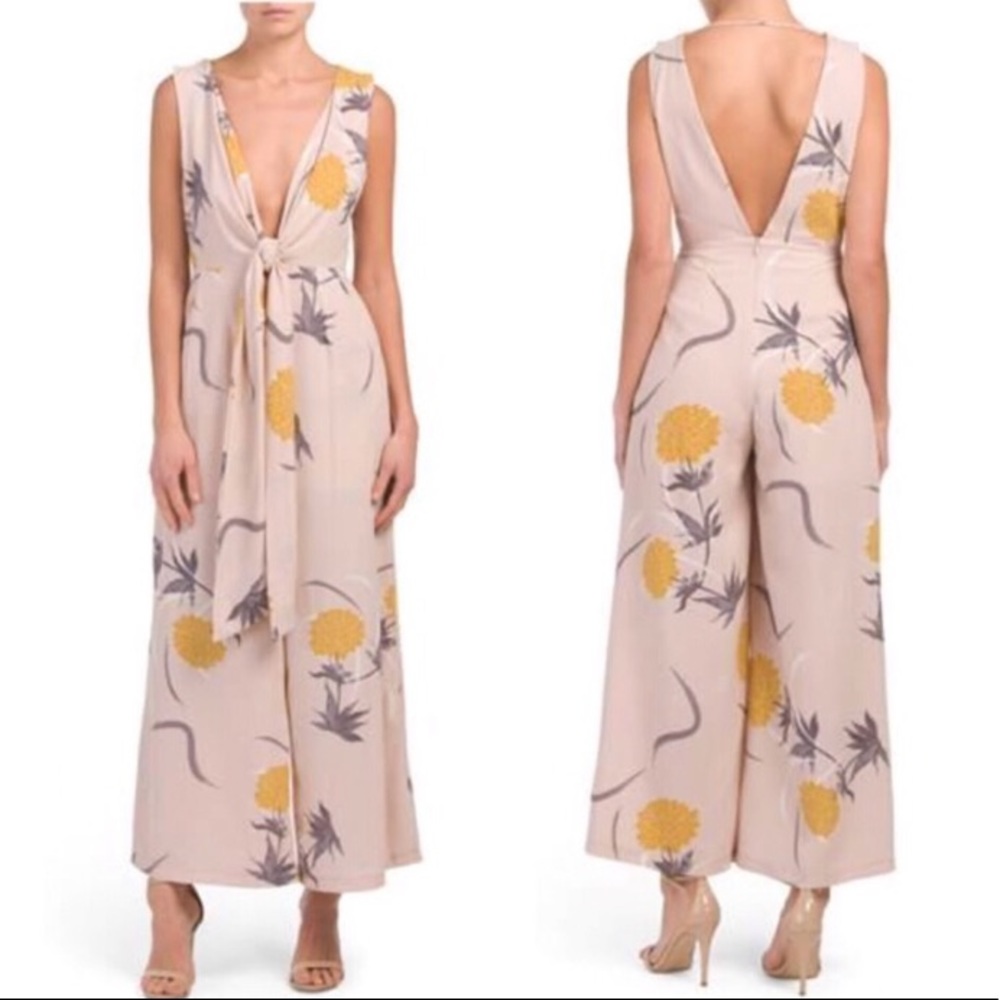White Closet Plunge Jumpsuit